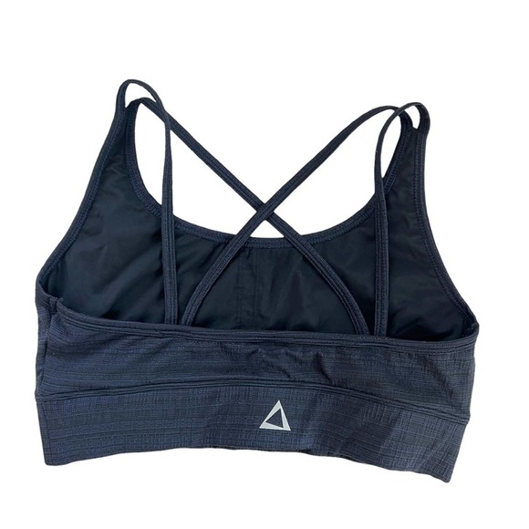 Prism Sport Sports Bra Strappy Blue Textured Women's Size Small - Picture 2 of 9